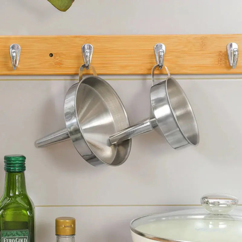 CleanPour Stainless Steel Funnel & Strainer - Trends Zone