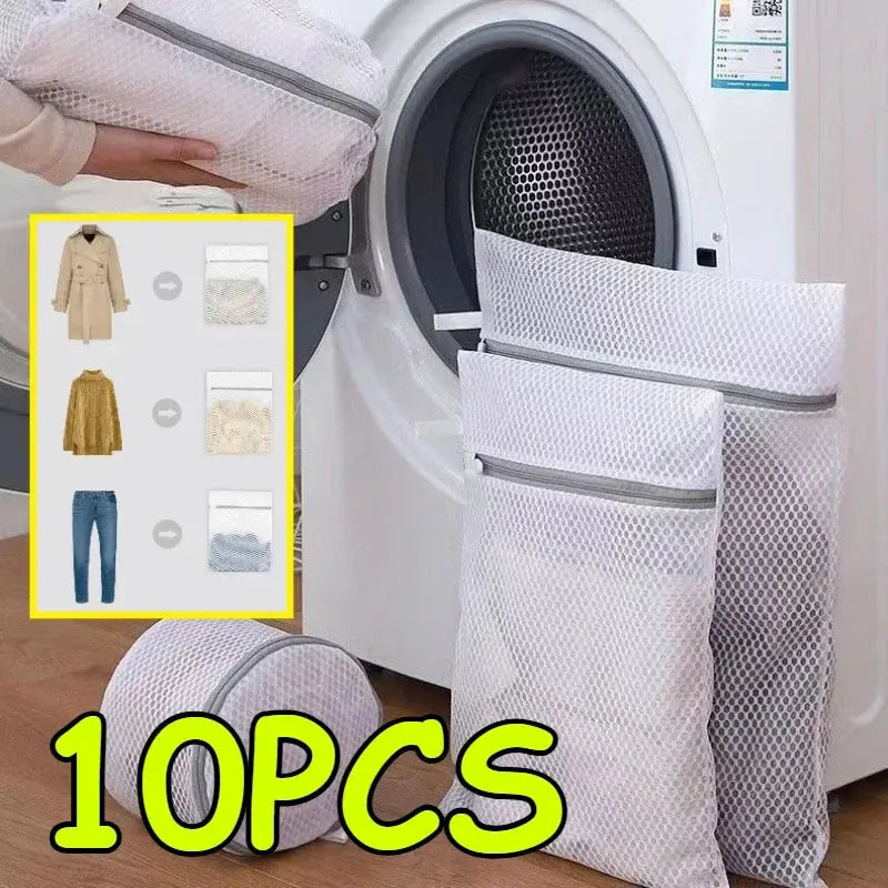 Fine Net Laundry Bag Clothing Care Washing Machines Dirty Laundry Basket Travel Shoes Mesh Bags Woman Bra Clothes Organizer - Trends Zone