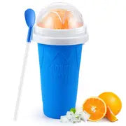 350ml Silicone Cup for Slushies and Ice Cream, Magic Straw - Trends Zone