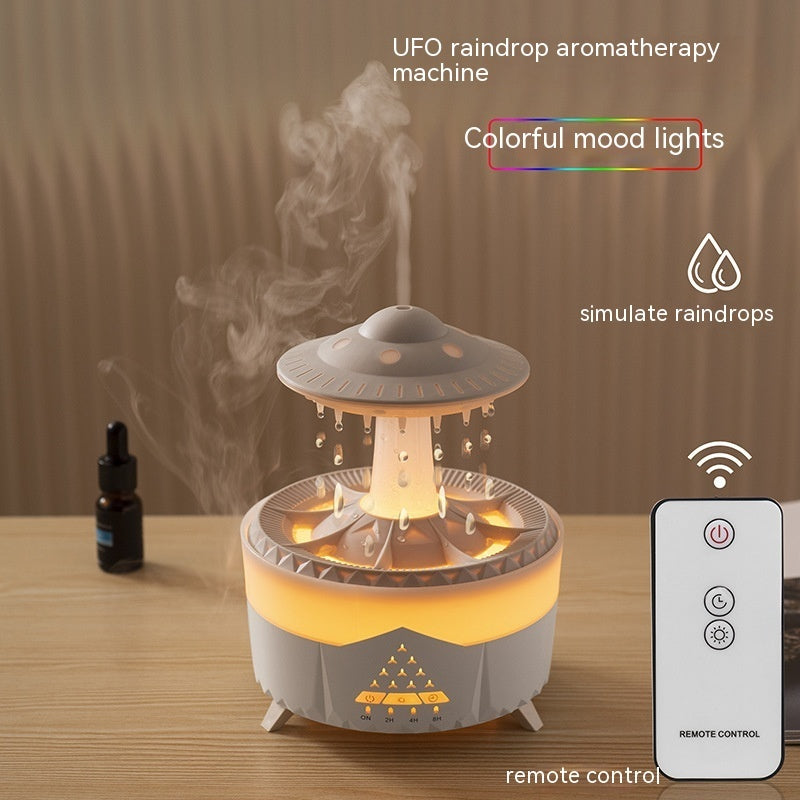 New UFO Raindrop Humidifier Water Drop Air Humidifier USB Aromatherapy Essential Oils Aroma Air Diffuser Household Mist Maker Home Decor - Trends Zone