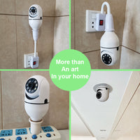 WiFi CAMERA 1080P Bulb 4X Zoom Camera E27 Home 5GWiFi Alarm Monitor - Trends Zone