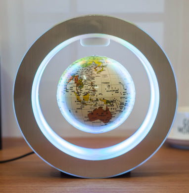 Round LED World Map Floating Globe Magnetic Levitation Light Anti Gravity Magic - Trends Zone