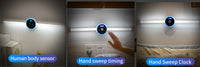 Smart Cabinet Light Clock Timing Sensor Light Removable LED Wardrobe Light Manual Sweep Switch Light - Trends Zone