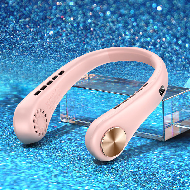Mini Bladeless Neck Fan | Hands-Free, Rechargeable Air Cooler for Summer Sports & Travel - Trends Zone