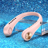 Mini Bladeless Neck Fan | Hands-Free, Rechargeable Air Cooler for Summer Sports & Travel - Trends Zone