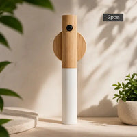Wood Motion Sensor Night Light – Wireless Rechargeable LED for Hallways, Stairs & Wardrobes - Trends Zone