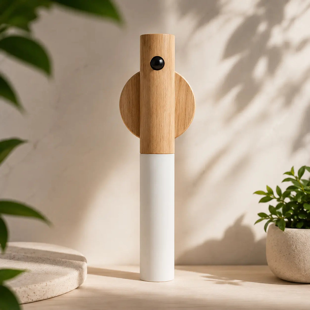 Wood Motion Sensor Night Light – Wireless Rechargeable LED for Hallways, Stairs & Wardrobes - Trends Zone