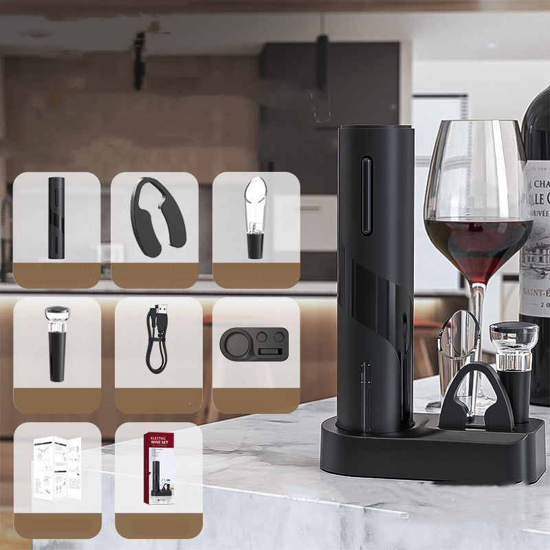 Electronic Bottle Opener Qier Plastic USB Rechargeable Wine Electric Electronic Bottle Opener - Trends Zone