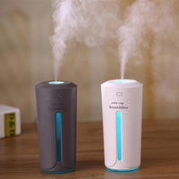 Mini Air Humidifier USB Ultrasonic Humidifier Car Aroma Diffuser Electric Essential Oil Diffuser Cup 7 Color LED Lights - Trends Zone