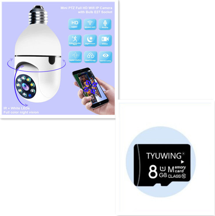 WiFi CAMERA 1080P Bulb 4X Zoom Camera E27 Home 5GWiFi Alarm Monitor - Trends Zone