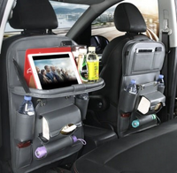 Leather Car Storage Bag – Multifunctional Waterproof Organizer for Seat Back