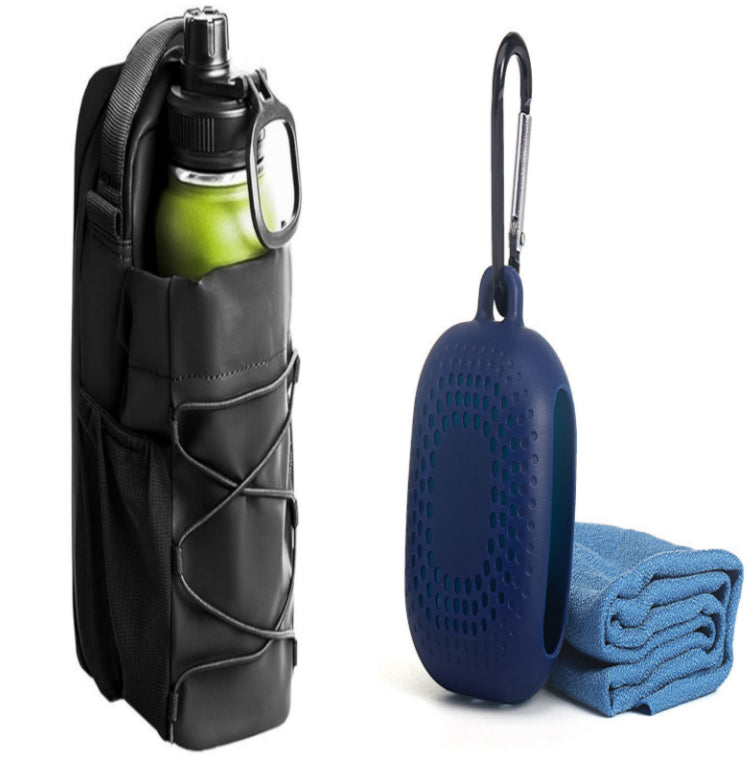 Black magnetic bottle sling bag set
