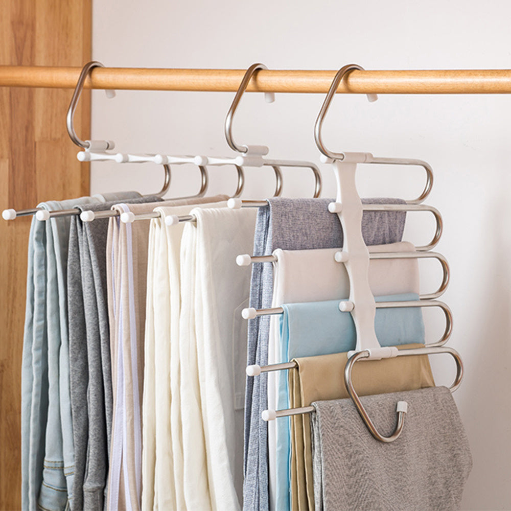 🚪 5-in-1 Space-Saving Wardrobe Hanger - Trends Zone