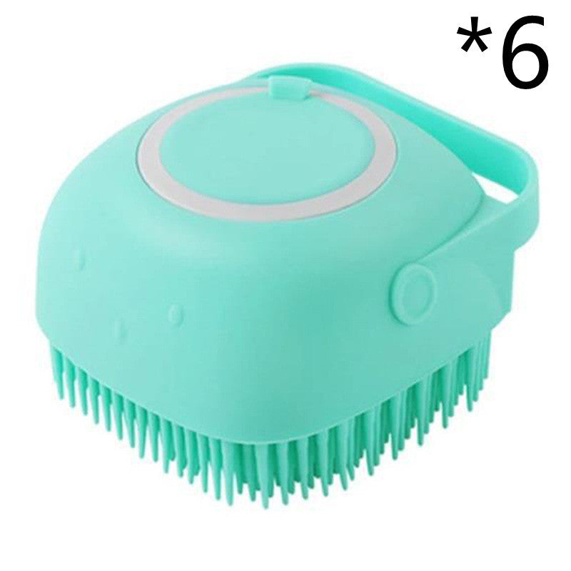 Silicone Dog Bath Massage Gloves Brush Pet Cat Bathroom Cleaning Tool Comb Brush For Dog Can Pour Shampoo Dog Grooming Supplies - Trends Zone