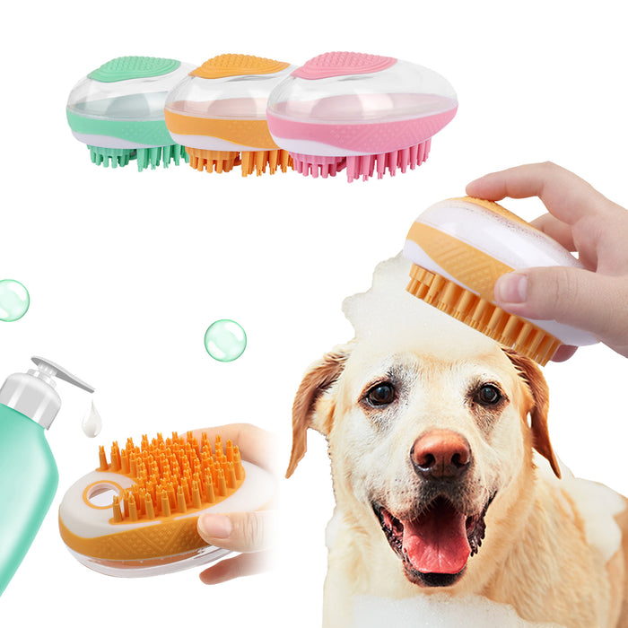 2-in-1 Pet Bath & Massage Brush – Clean & Relax in One Step