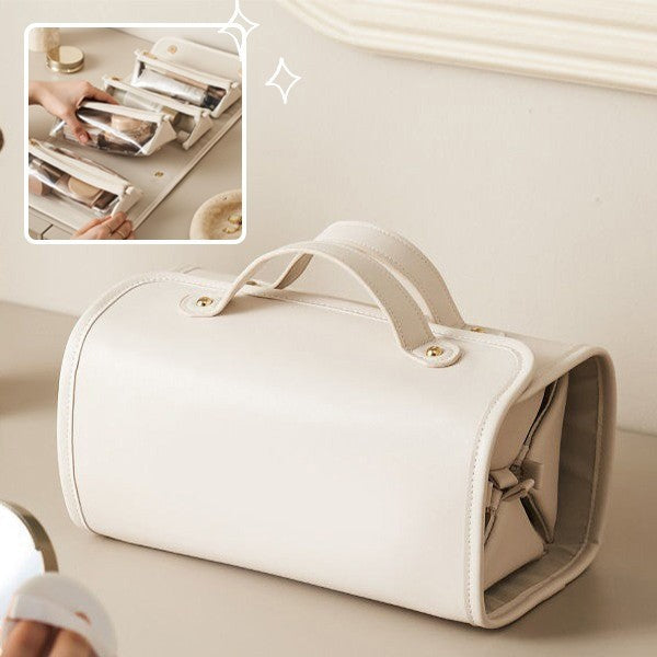 New Folding Cosmetic Bag Large Capacity Portable Handbag Waterproof Travel Storage Washing Bag For Women - Trends Zone