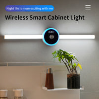 Smart Cabinet Light Clock Timing Sensor Light Removable LED Wardrobe Light Manual Sweep Switch Light - Trends Zone