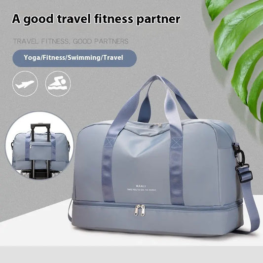 Large Waterproof Travel Tote – Dry/Wet Separation & Lightweight Carry-On Bag - Trends Zone