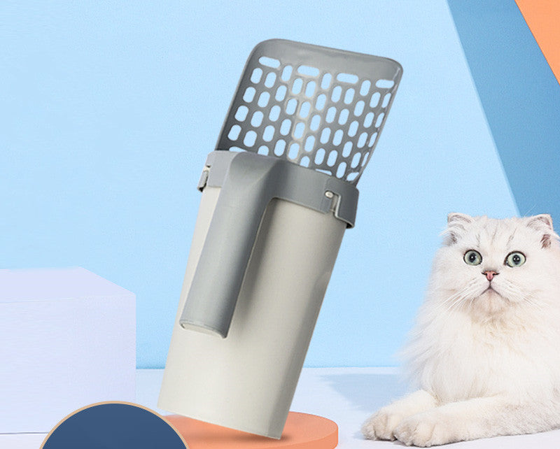 Cat Litter Scoop with Built-In Waste Box – Easy Clean-Up Tool - Trends Zone