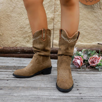 Vintage Embroidery Western Cowboy Boot Women - Trends Zone