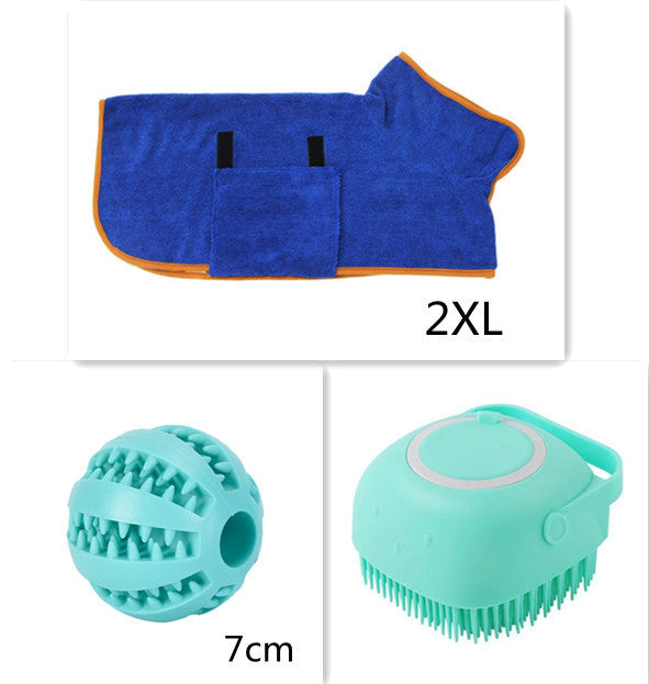 Silicone Dog Bath Massage Gloves Brush Pet Cat Bathroom Cleaning Tool Comb Brush For Dog Can Pour Shampoo Dog Grooming Supplies - Trends Zone