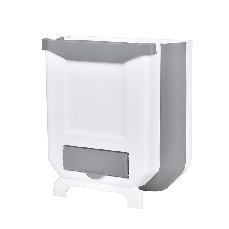 Wall-mounted Foldable Trash Can Household Classification Sundries Container Living Room And Kitchen Toilet - Trends Zone