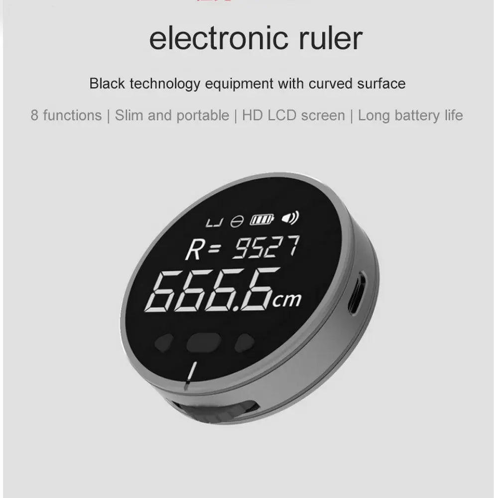 Distance Measuring Instrument Electronic Measuring Ruler Tape Measure High Definition Digital LCD High Precision Electronic Measuring Ruler Tool - Trends Zone