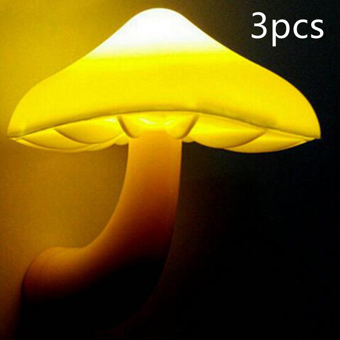 Cozy Mushroom LED Night Light – Auto Sensor Plug-In Lamp with Warm Glow for Bedrooms & More! - Trends Zone