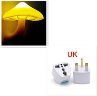 Cozy Mushroom LED Night Light – Auto Sensor Plug-In Lamp with Warm Glow for Bedrooms & More! - Trends Zone