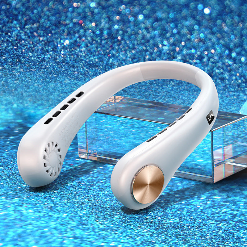 Mini Bladeless Neck Fan | Hands-Free, Rechargeable Air Cooler for Summer Sports & Travel - Trends Zone