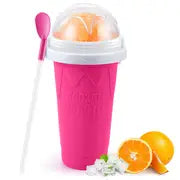 350ml Silicone Cup for Slushies and Ice Cream, Magic Straw - Trends Zone
