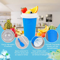 350ml Silicone Cup for Slushies and Ice Cream, Magic Straw - Trends Zone