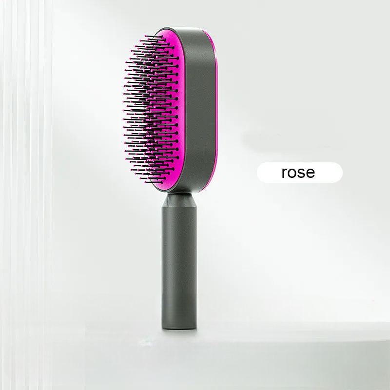 Elegance Self-Cleaning Hairbrush - Trends Zone