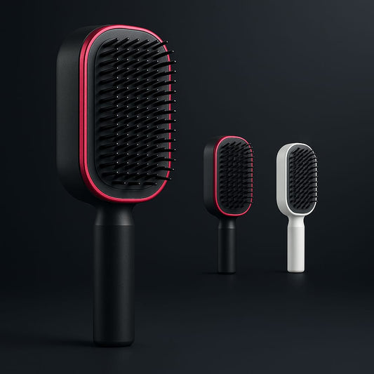 Elegance Self-Cleaning Hairbrush - Trends Zone