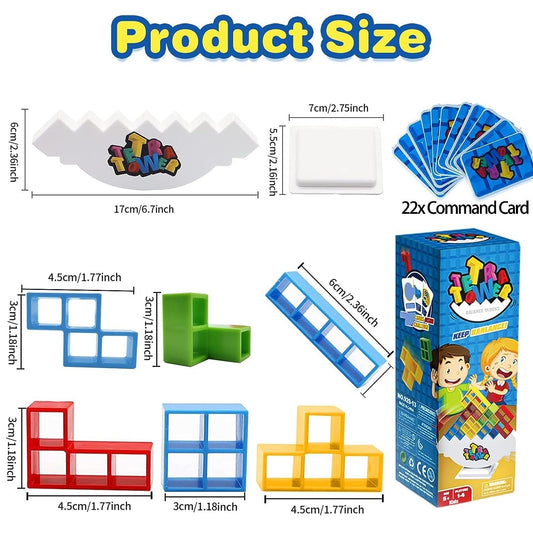 Tetra Tower – Fun & Challenging Indoor Building Block Game - Trends Zone