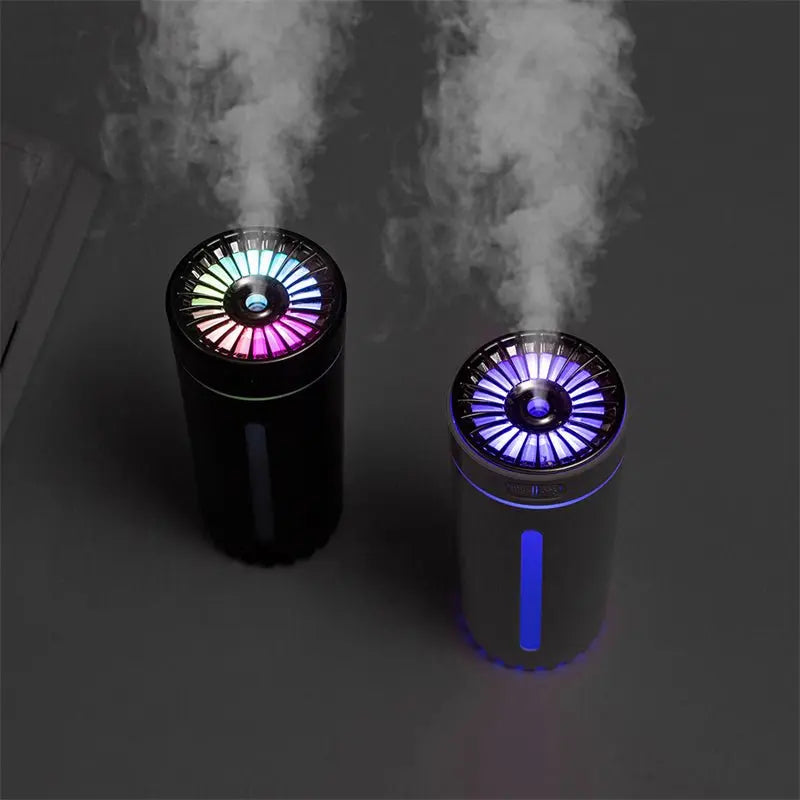 Wireless Air Humidifier – Rechargeable Ultrasonic Diffuser with Colorful Lights & Cool Mist for Car – Trends Zone