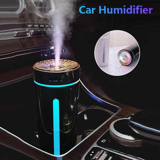 Wireless Air Humidifier – Rechargeable Ultrasonic Diffuser with Colorful Lights & Cool Mist for Car – Trends Zone