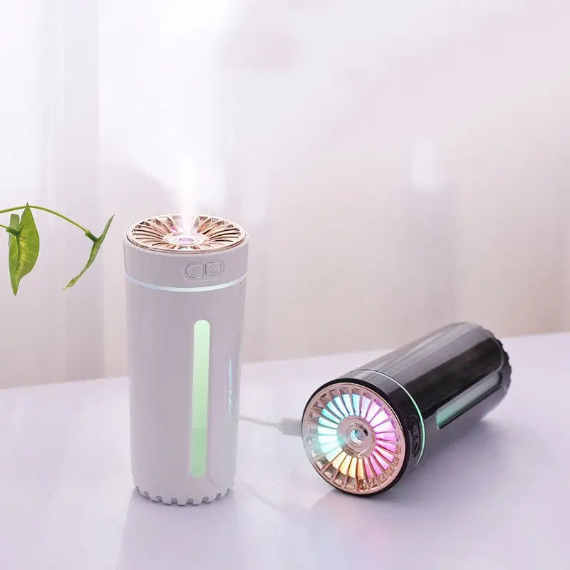 Wireless Air Humidifier – Rechargeable Ultrasonic Diffuser with Colorful Lights & Cool Mist for Car – Trends Zone